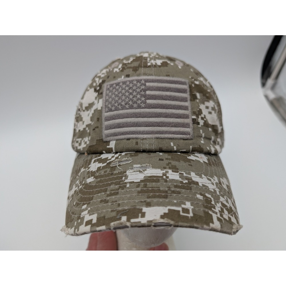 KBETHOS Vintage Digital Camo American Flag Patch Distressed Baseball Cap Hat USA